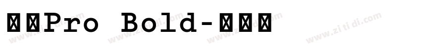 日产Pro Bold字体转换